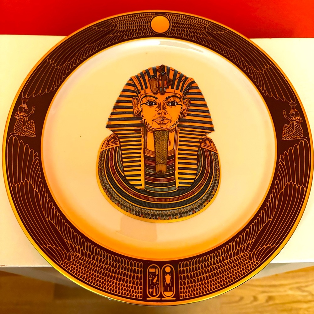 Diners Club "The Golden Mask" King Tut's Golden Treasures Decorative Plate Ghent